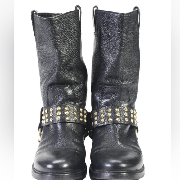 Zadig & Voltaire changeable studded buckle soft leather boots - Picture 3 of 15